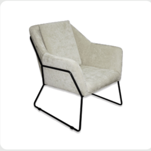 Bismarck Armchair Color: Biege Linen Fabric