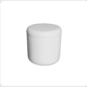Roma Round Pouffe Color: White