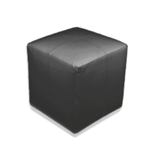 Roma Square Pouffe Color: Black